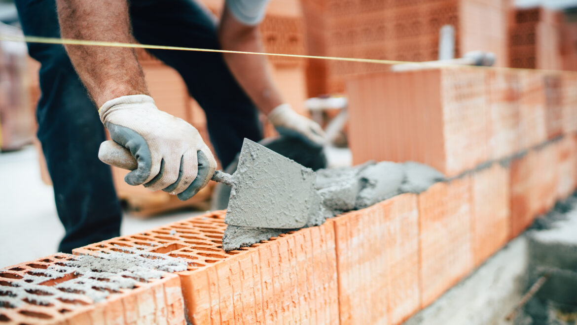 Laying bricks